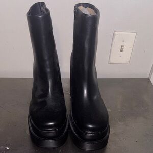 Steve Madden Black Platform Boots